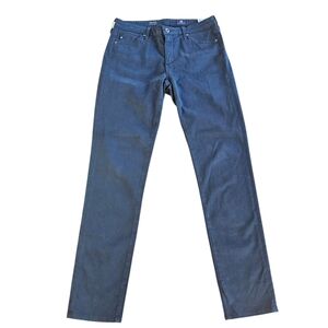AG Adriano Goldschmied The Prima Dark Blue Mid-Rise Cigerette Leg Jeans